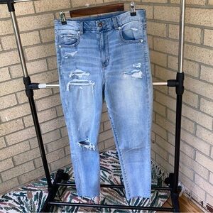 American Eagle Outfitters Light Blue Distressed Jeans